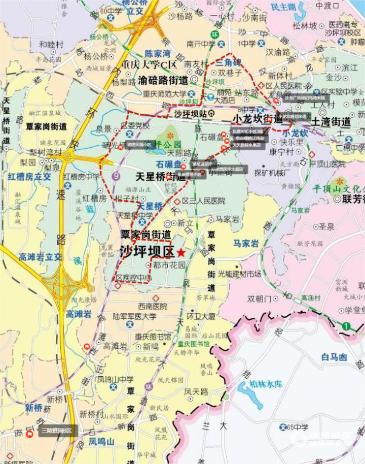 重慶市沙坪壩區新型冠狀病毒肺炎疫情防控指揮部關於對沙坪壩東部城區實施臨時管控措施的通告2